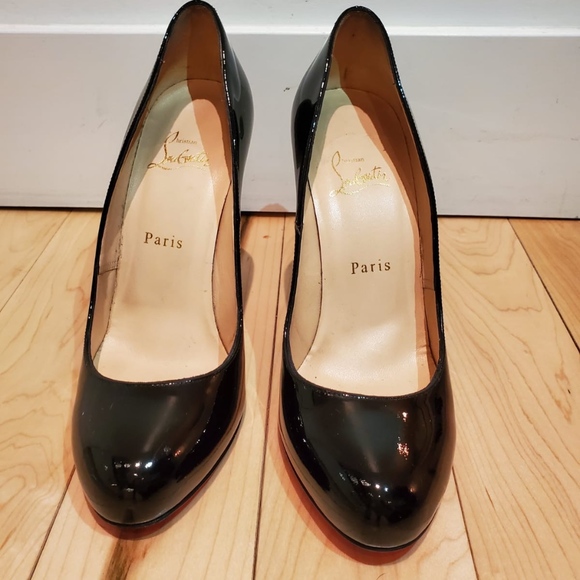 Christian Louboutin Black Patent Heels - Picture 3 of 3